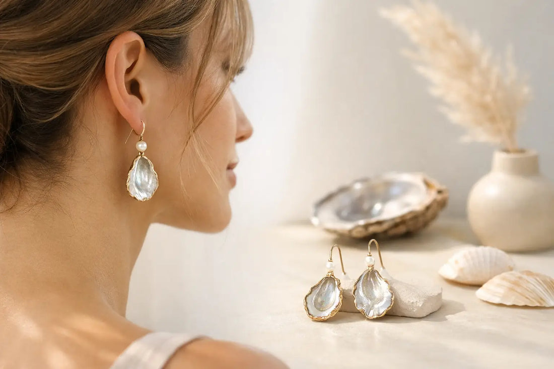 Oyster Shell Earrings for Everyday Elegance