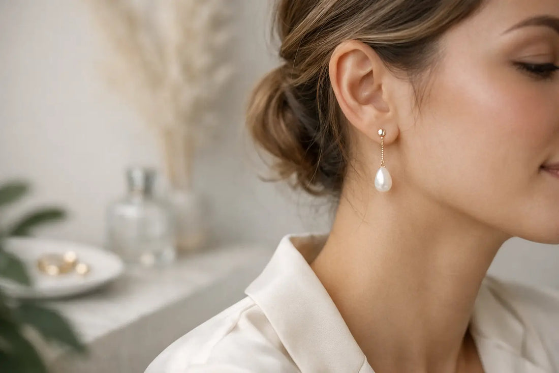 Freshwater Pearl Drop Earrings, Styled With Ease
