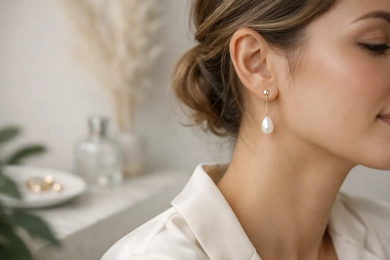 Freshwater Pearl Drop Earrings, Styled With Ease
