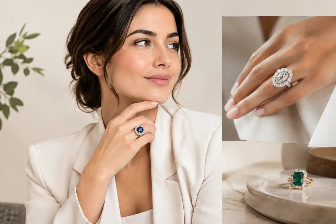 How to Wear Cocktail Rings With Modern Ease