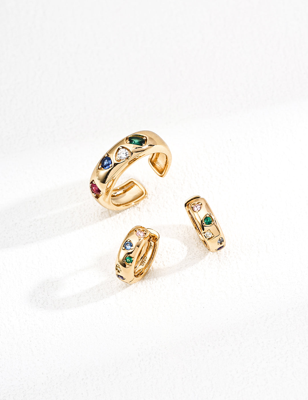 Curved Heart Gem Collection