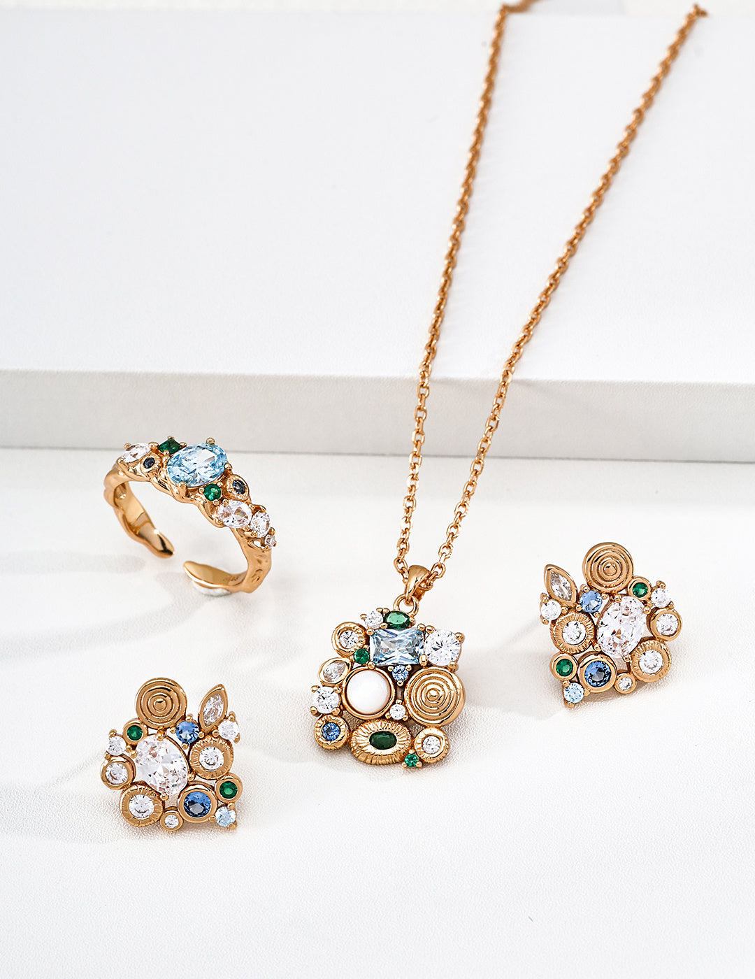 Elegant Mosaic Multi-Stone Collection