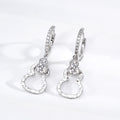 Double Gourd Dangle Hoop Earrings
