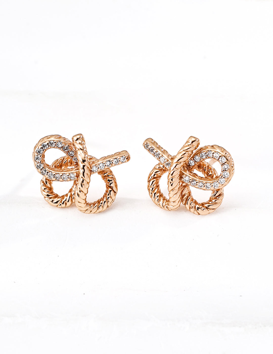 Twisted Knot Stud Earrings