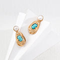 Drop Oyster Shell Earrings