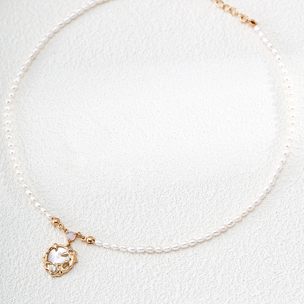 Branch Mon Shell Pearl Necklace