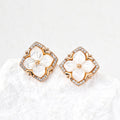 Timeless Clover Floral Stud Earrings