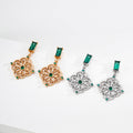 Four-Leaf Clover Drop Earrings